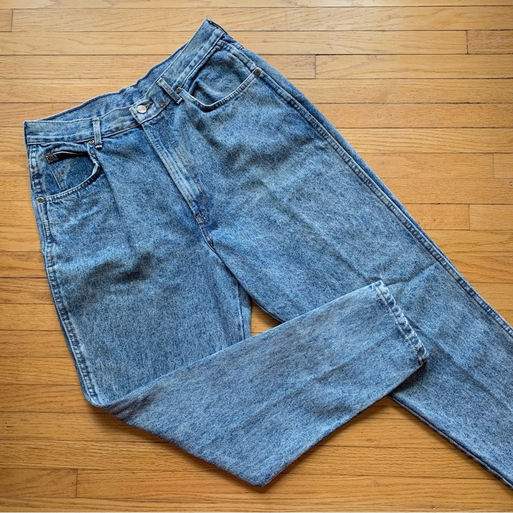 Vintage chic Vintage Acid Wash Jeans size 16 (waist 32")